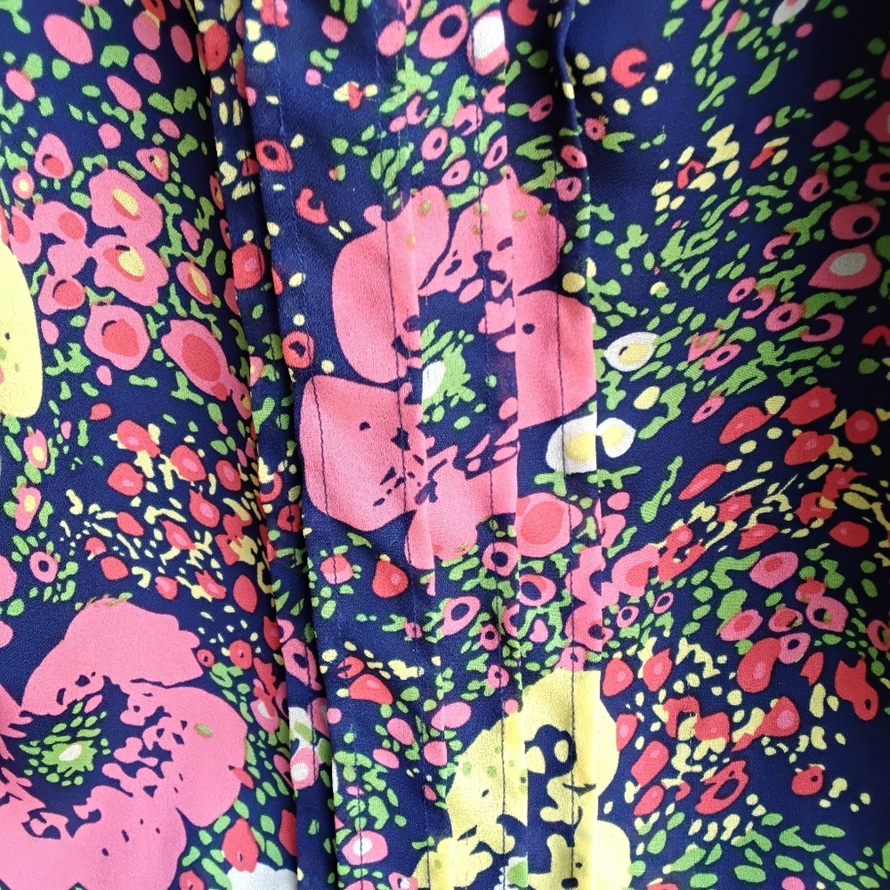 Floral Peasant Blouse (Sheer) - Picture 6 of 9